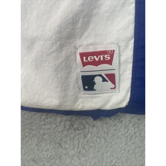 Levis Windbreaker Jacket New York Mets Mens Small 40 Blue Lightweight MLB - Picture 7 of 11